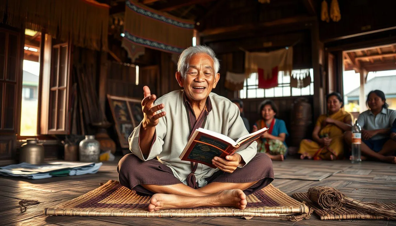 Kumpulan Pantun Palembang Lucu Terpopuler (c) Ilustrasi AI