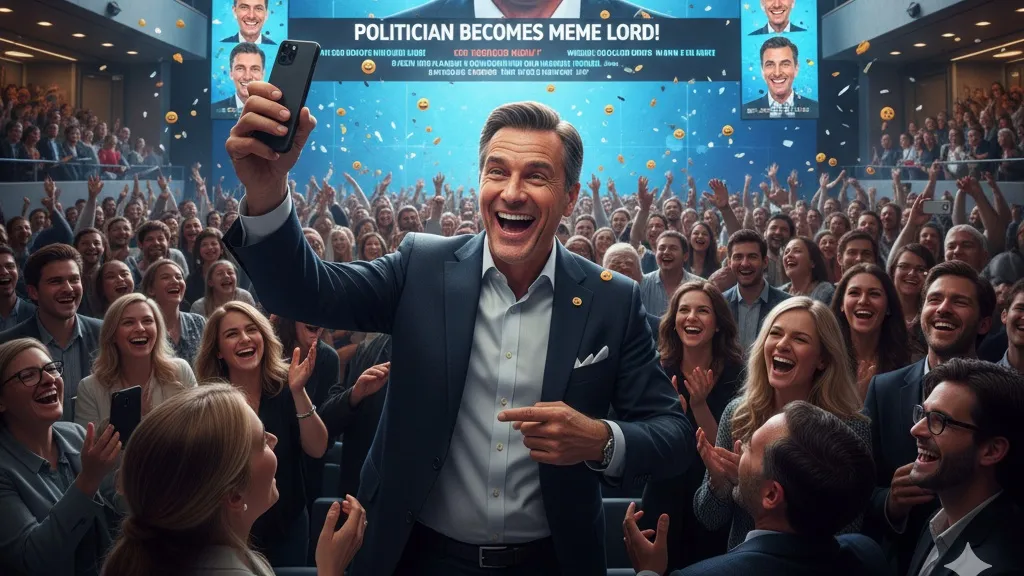 Dampak Media Sosial terhadap Penyebaran Kata-Kata Politik Lucu (c) Ilustrasi AI