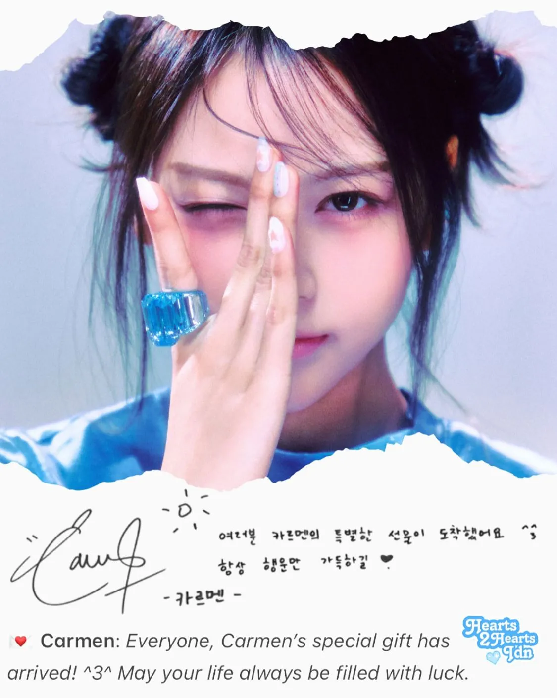 Ini dia gaya tanda tangan member Hearts2Hearts (credit:instagram.com/hearts2hearts_idn)