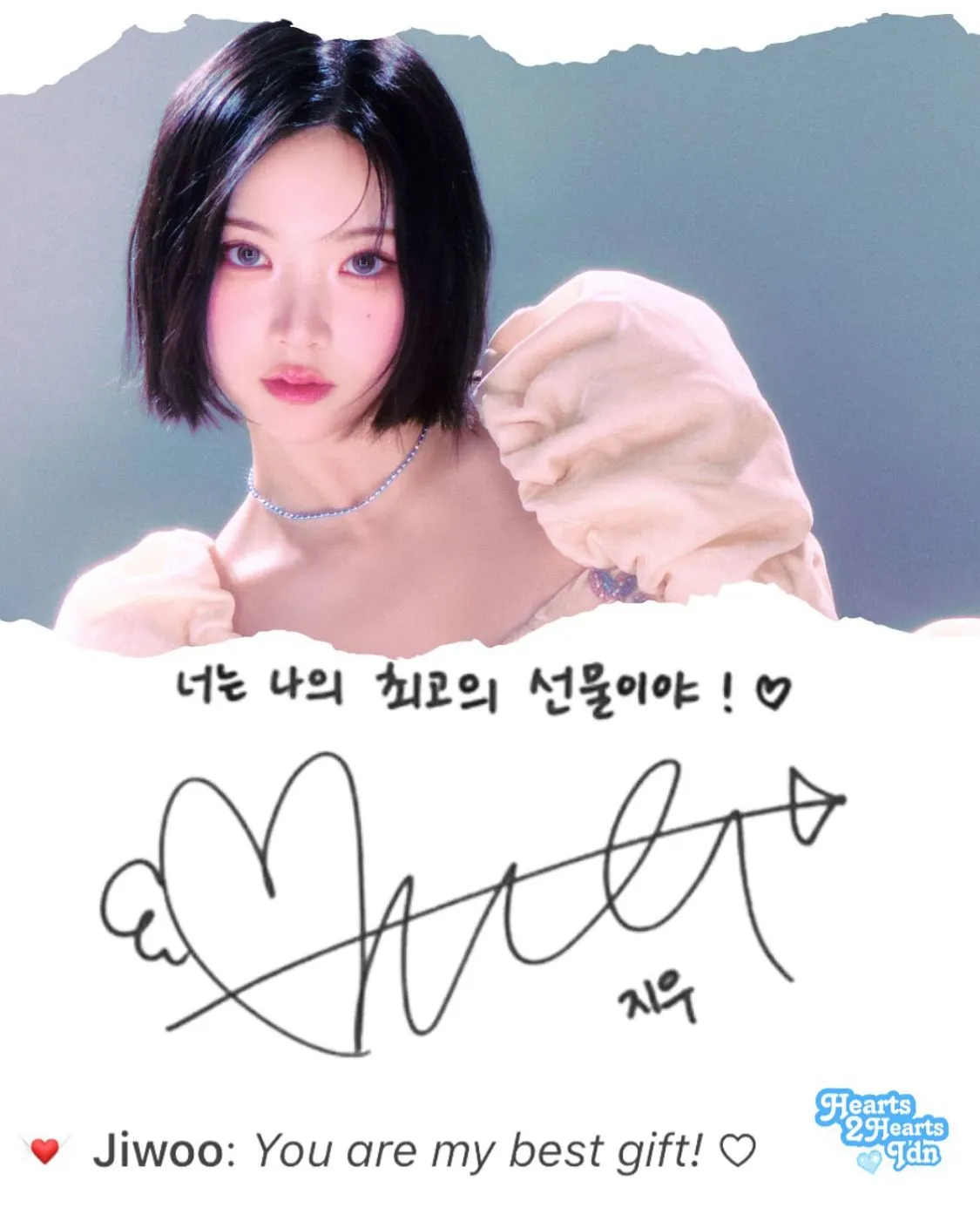 Ini dia gaya tanda tangan member Hearts2Hearts (credit:instagram.com/hearts2hearts_idn)