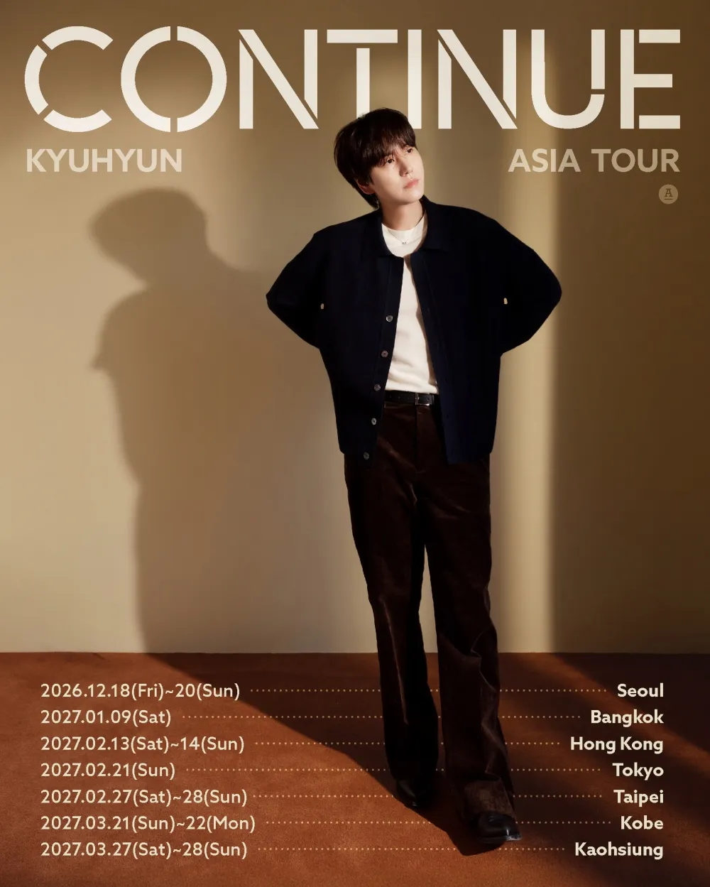 Kyuhyun Tur Asia 'CONTINUE' (instagram.com/kyuhyun_official)