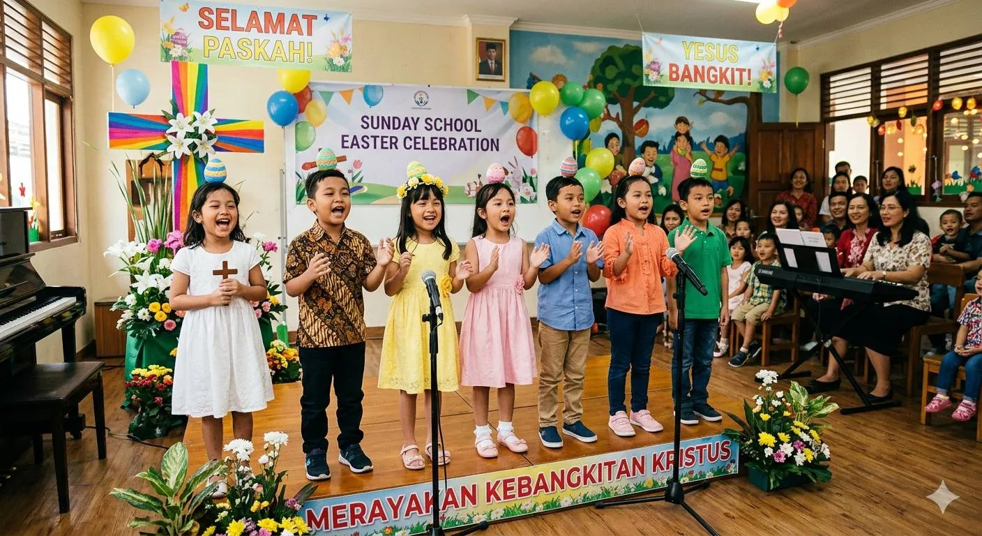 Cara Menggunakan Lagu Paskah sebagai Sarana Memahami Alkitab (c) Ilustrasi AI