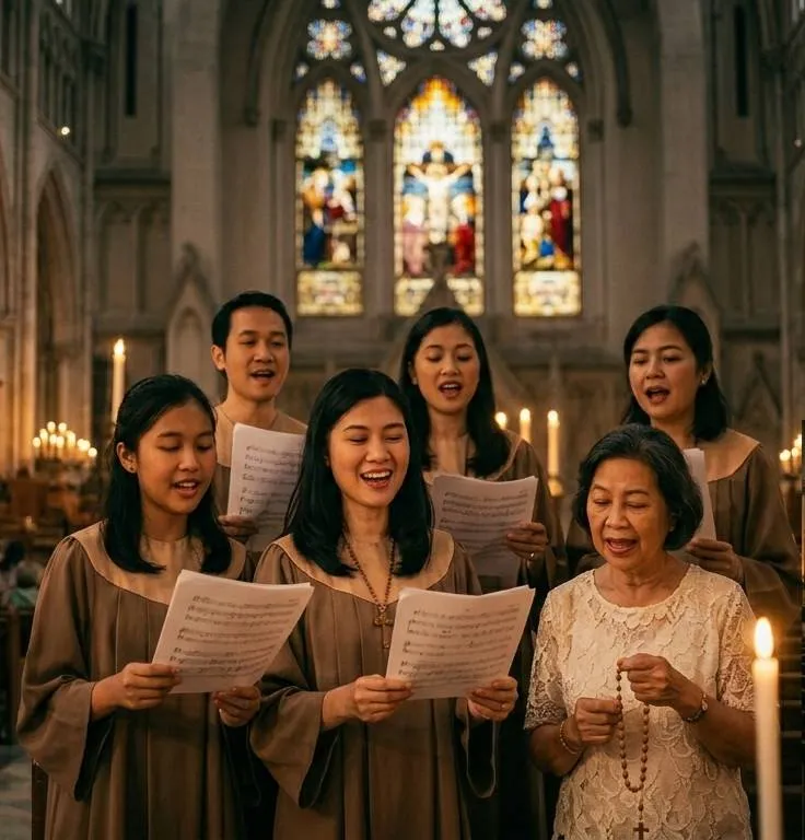paduan suara gereja - created by AI