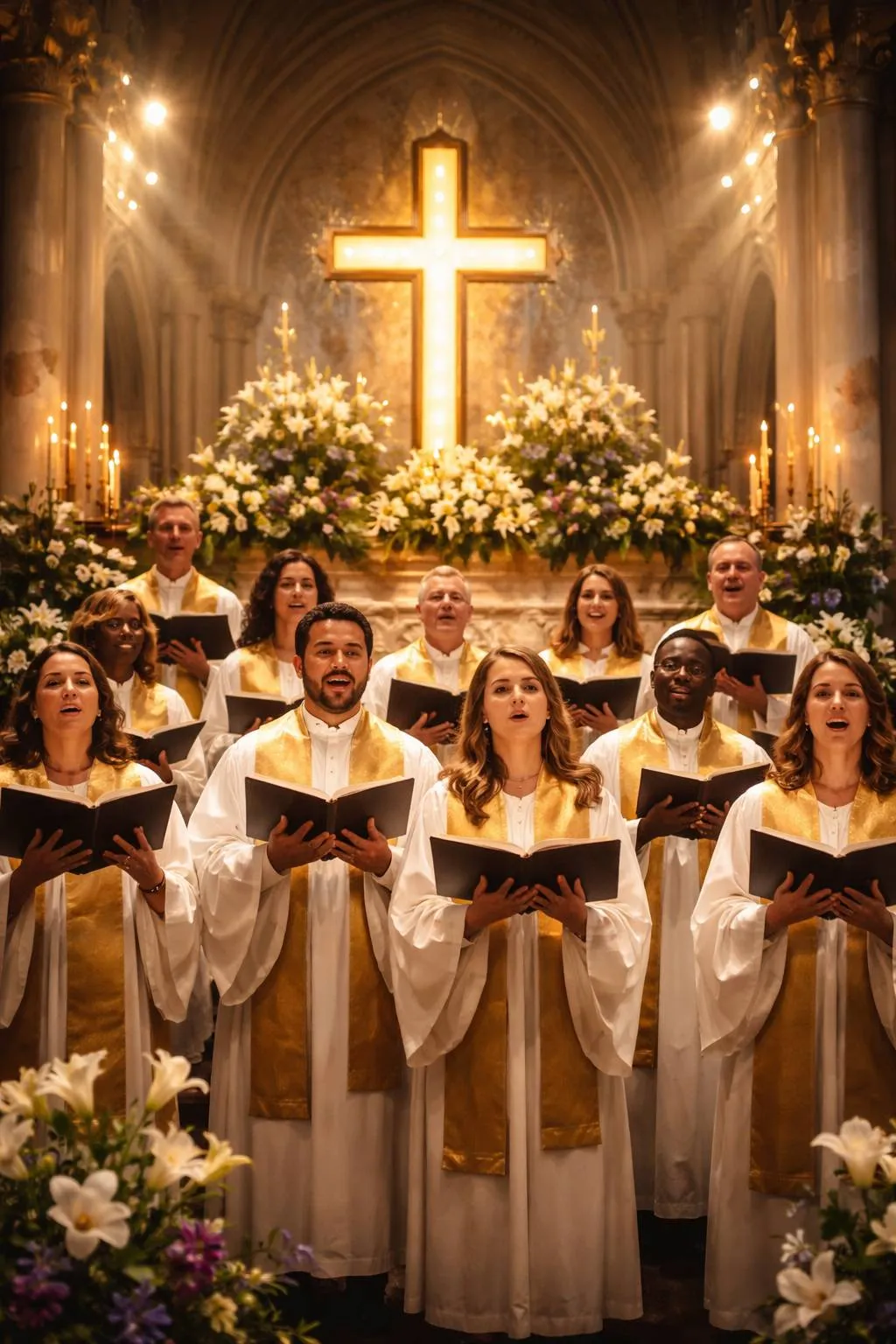 paduan suara gereja - created by AI