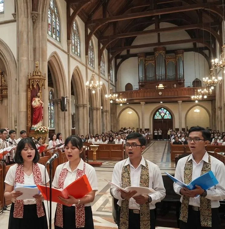 uan suara gereja - created by AI