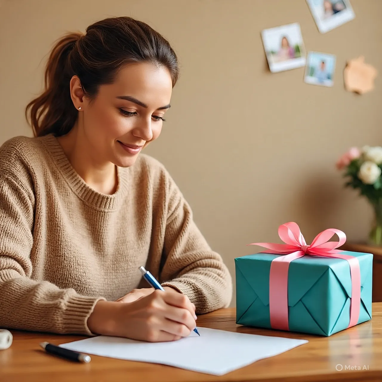 Jenis-Jenis Late Birthday Gift Caption Berdasarkan Hubungan (c) Ilustrasi AI