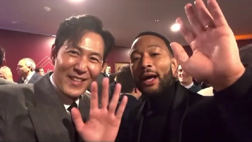 Lee Jung Jae Bagikan Momen Bersama G-Dragon BIGBANG dan J-Hope BTS saat Hadiri Le Gala Des Pieces Jaunes (credit: instagram/from_jjlee)