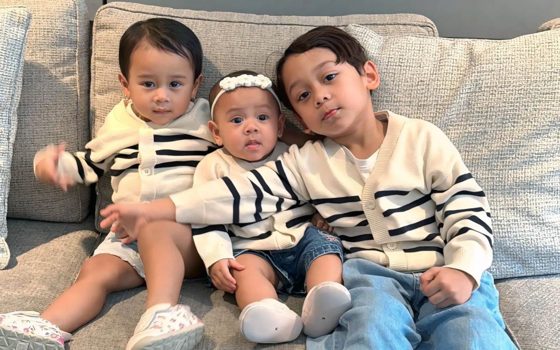 Anak-anak Lesti dan Rizky Billar (credit: instagram.com/levianbilalr)