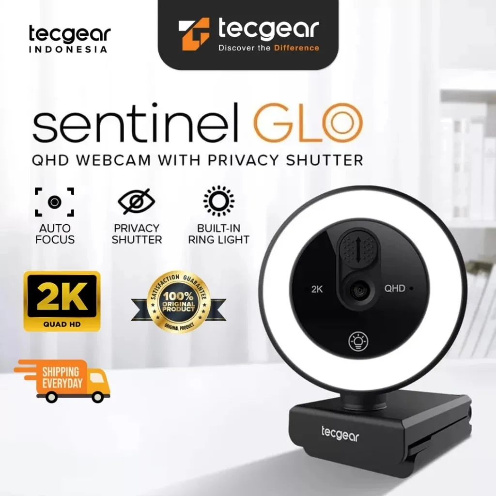 Sentinel Glo 2K Webcam. (Shopee/Tecgear Official)