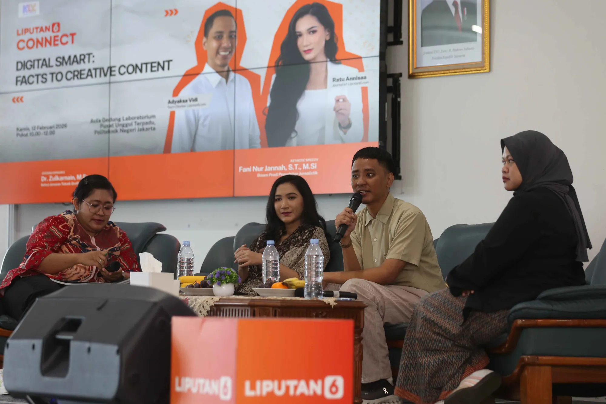 Liputan6 Connect sambangi Kampus Politeknik Negeri Jakarta (Credit: KLY)