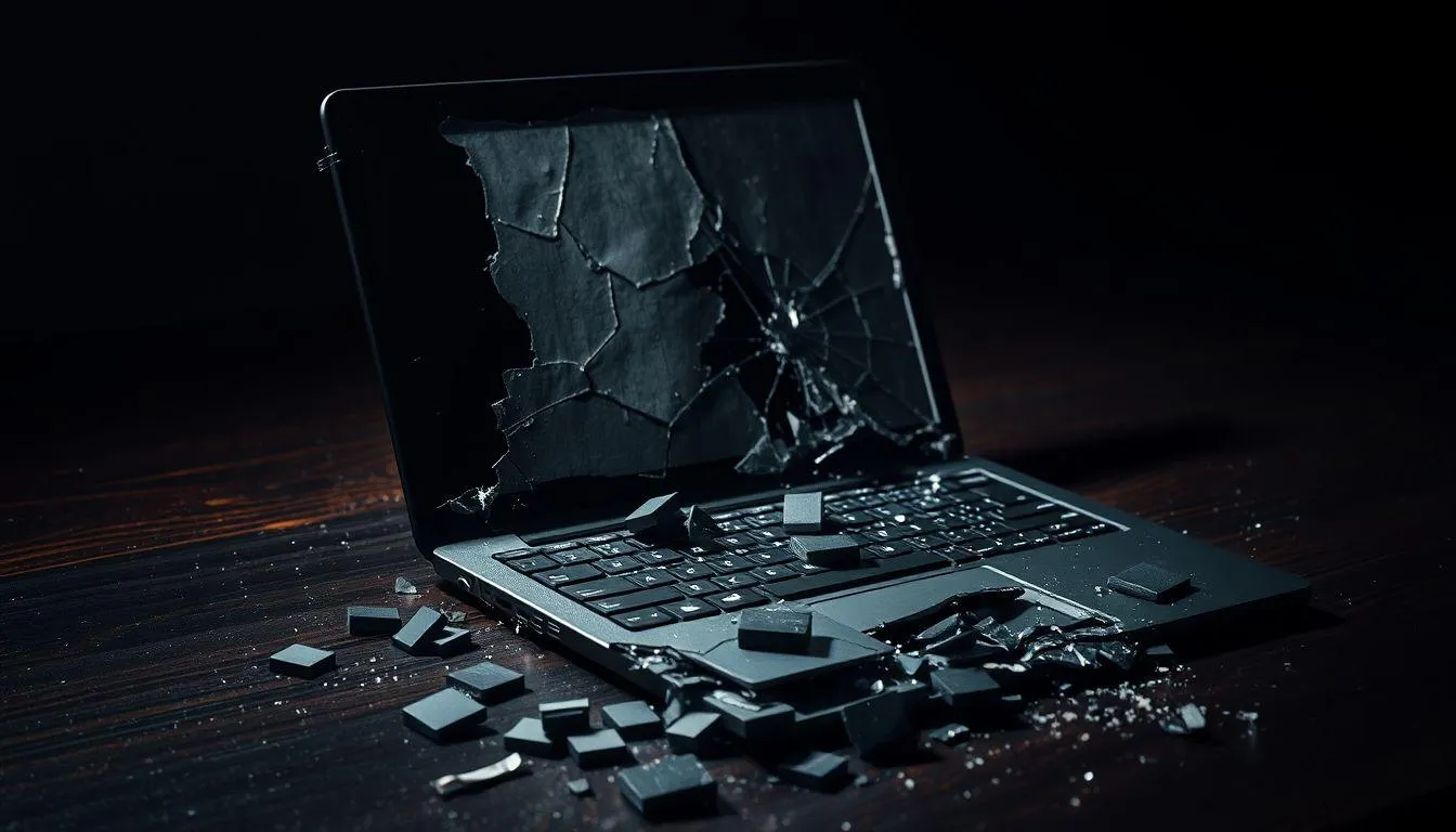 Makna Mimpi Laptop Rusak atau Patah (c) Ilustrasi AI