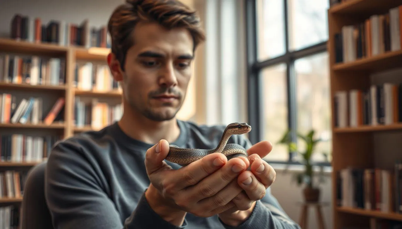 Analisis Psikologis Mimpi Memelihara Ular (c) Ilustrasi AI