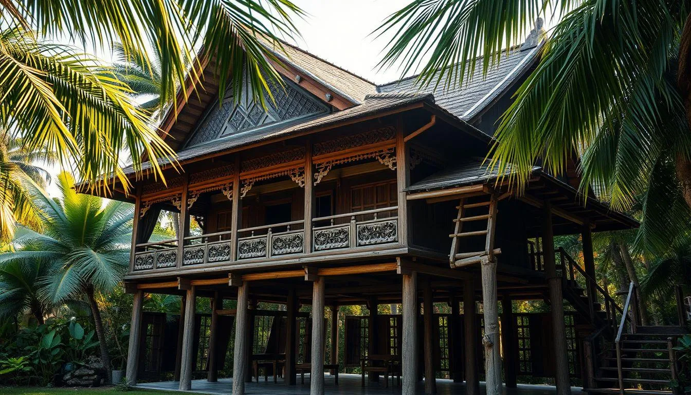 Tafsir Primbon Jawa tentang Rumah Panggung dalam Mimpi (c) Ilustrasi AI