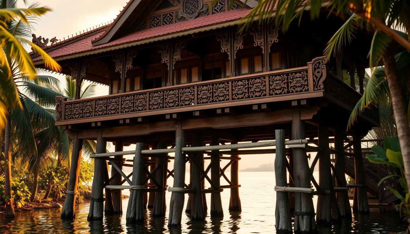 Variasi Makna Berdasarkan Kondisi Rumah Panggung (c) Ilustrasi AI