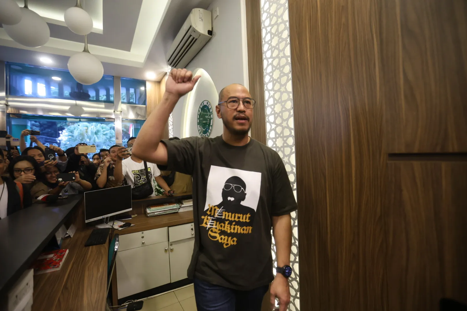 Pandji Pragiwaksono di Kantor MUI Â© KapanLagi.com/Budy Santoso