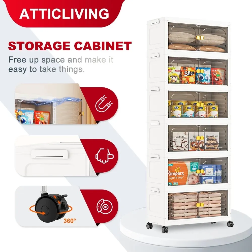 Lemari Lipat Estetik Hemat Ruang. (Shopee/ATTICLIVING Official Store)