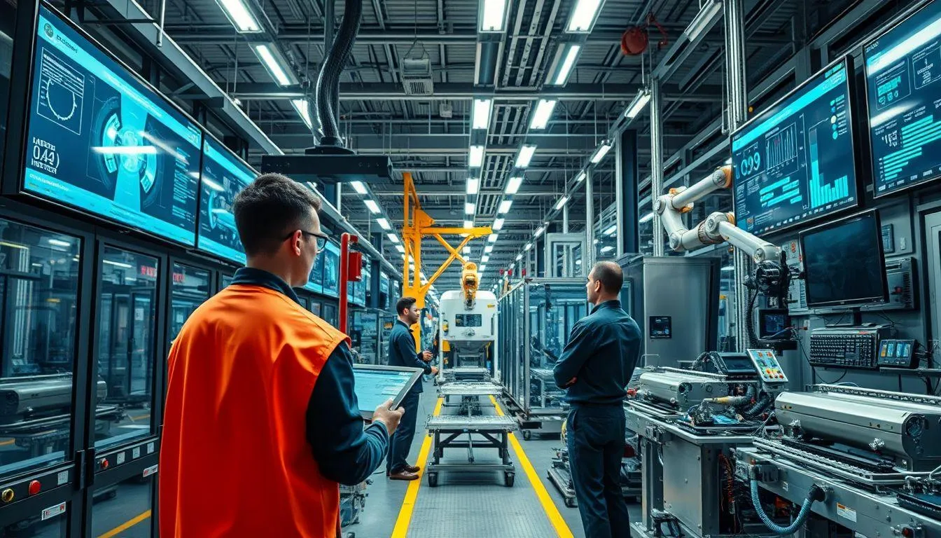 Tantangan dan Perkembangan Industri Manufaktur (c) Ilustrasi AI