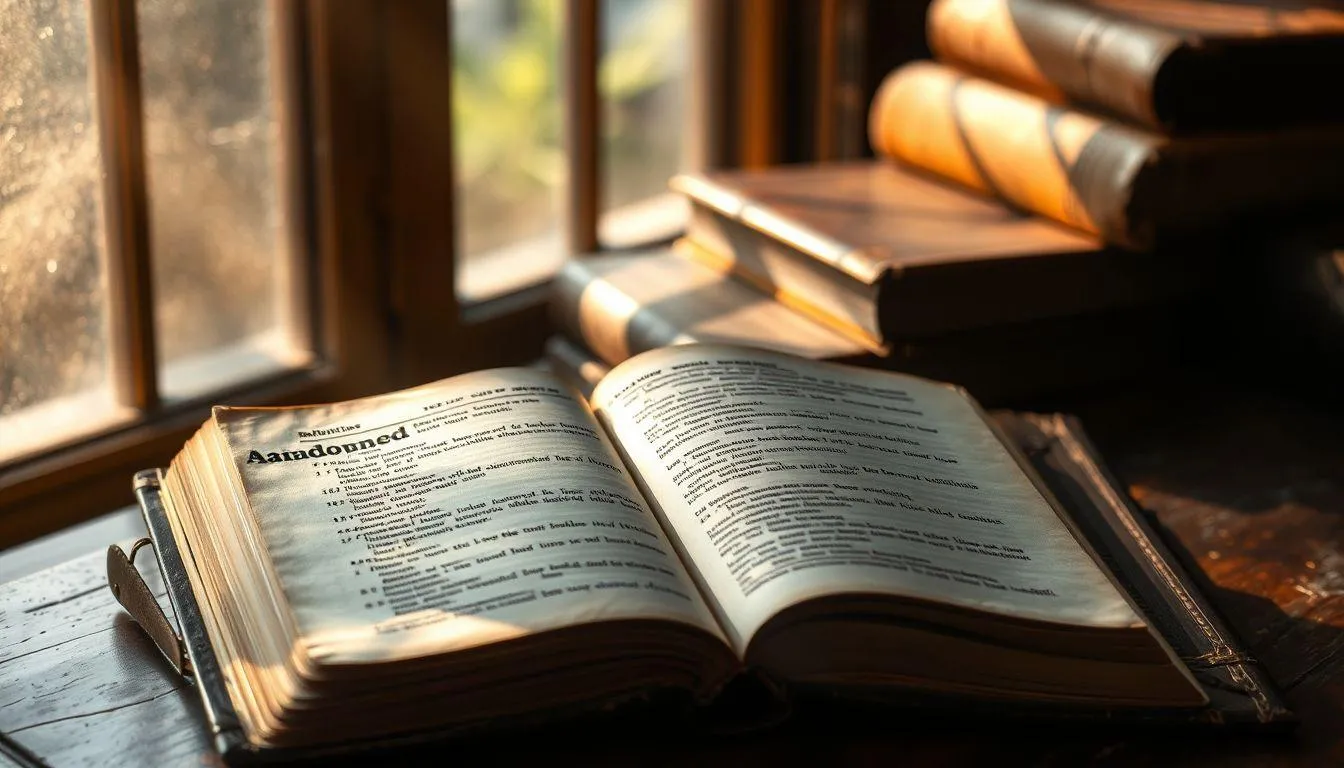 Sinonim dan Variasi Penggunaan Abandoned (c) Ilustrasi AI