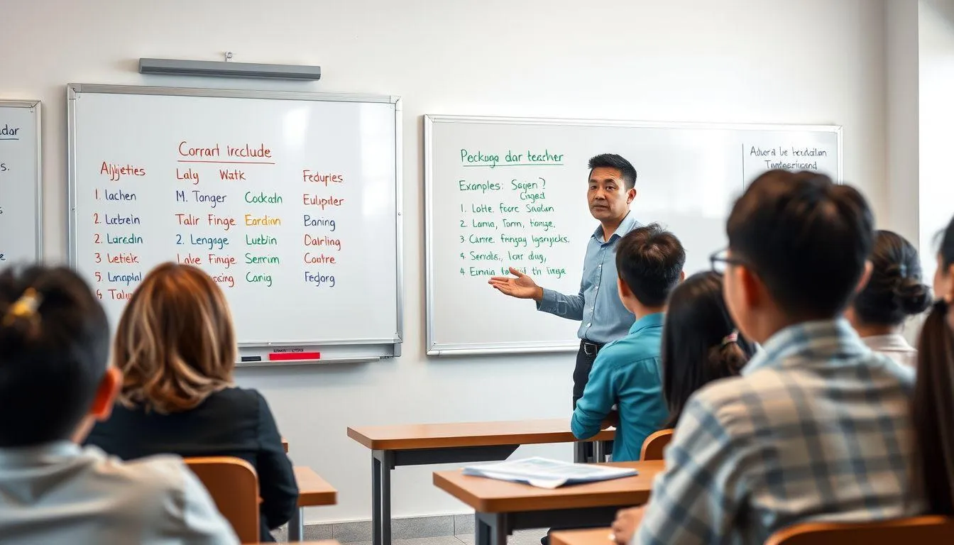 Contoh Penggunaan Kata Sifat dalam Berbagai Konteks (c) Ilustrasi AI