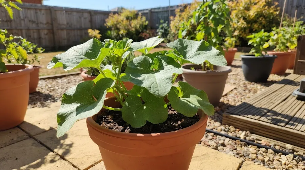 Menanam Melon Di Pot (AI Generated)