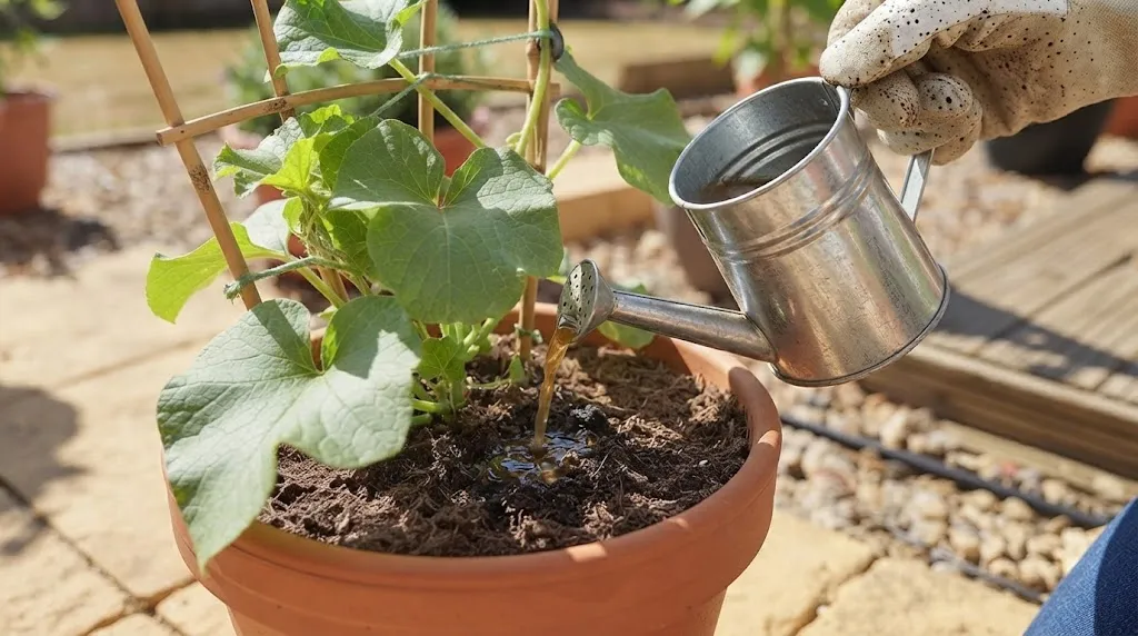 Menanam Melon Di Pot (AI Generated)