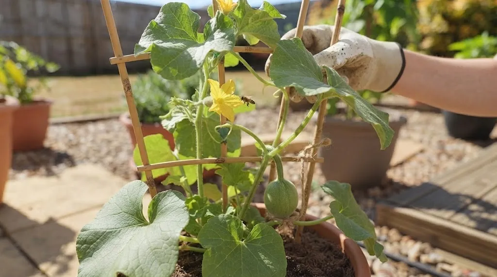 Menanam Melon Di Pot (AI Generated)