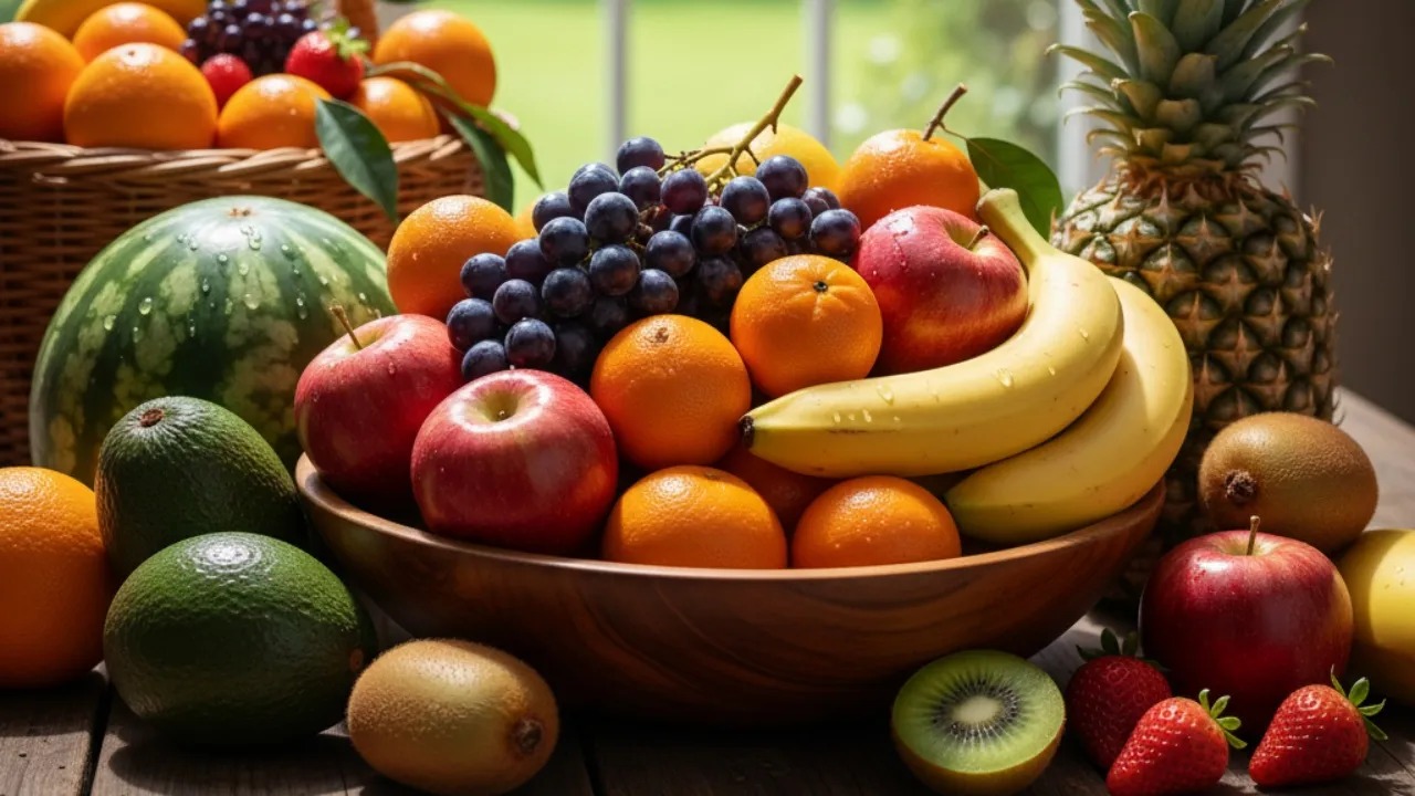 Kandungan Nutrisi dalam Berbagai Nama Buah-buahan (c) Ilustrasi AI