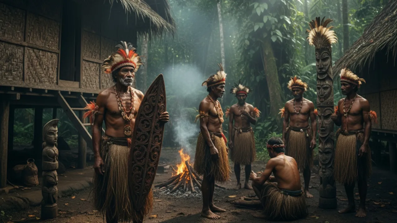 Bahasa dan Sistem Komunikasi Antar Suku (c) Ilustrasi AI