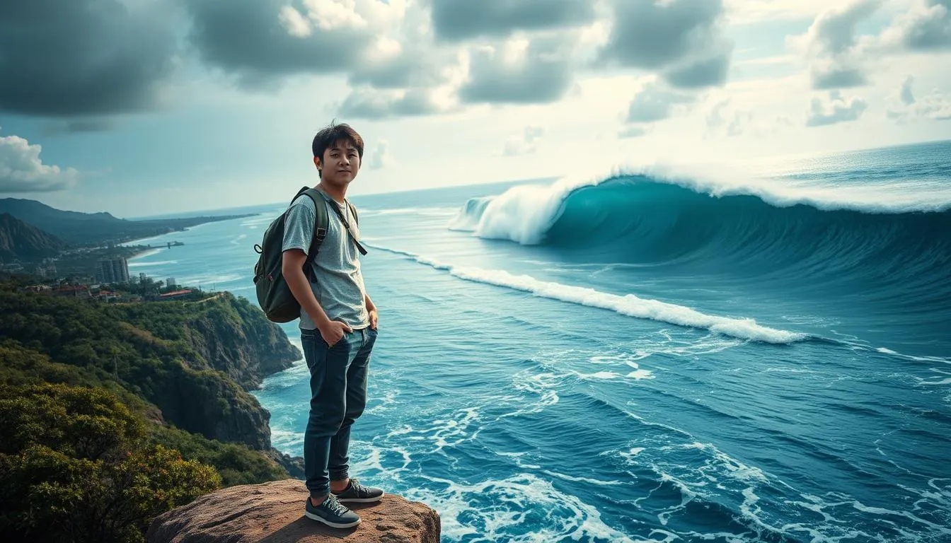 Variasi Mimpi Tsunami dan Artinya (c) Ilustrasi AI