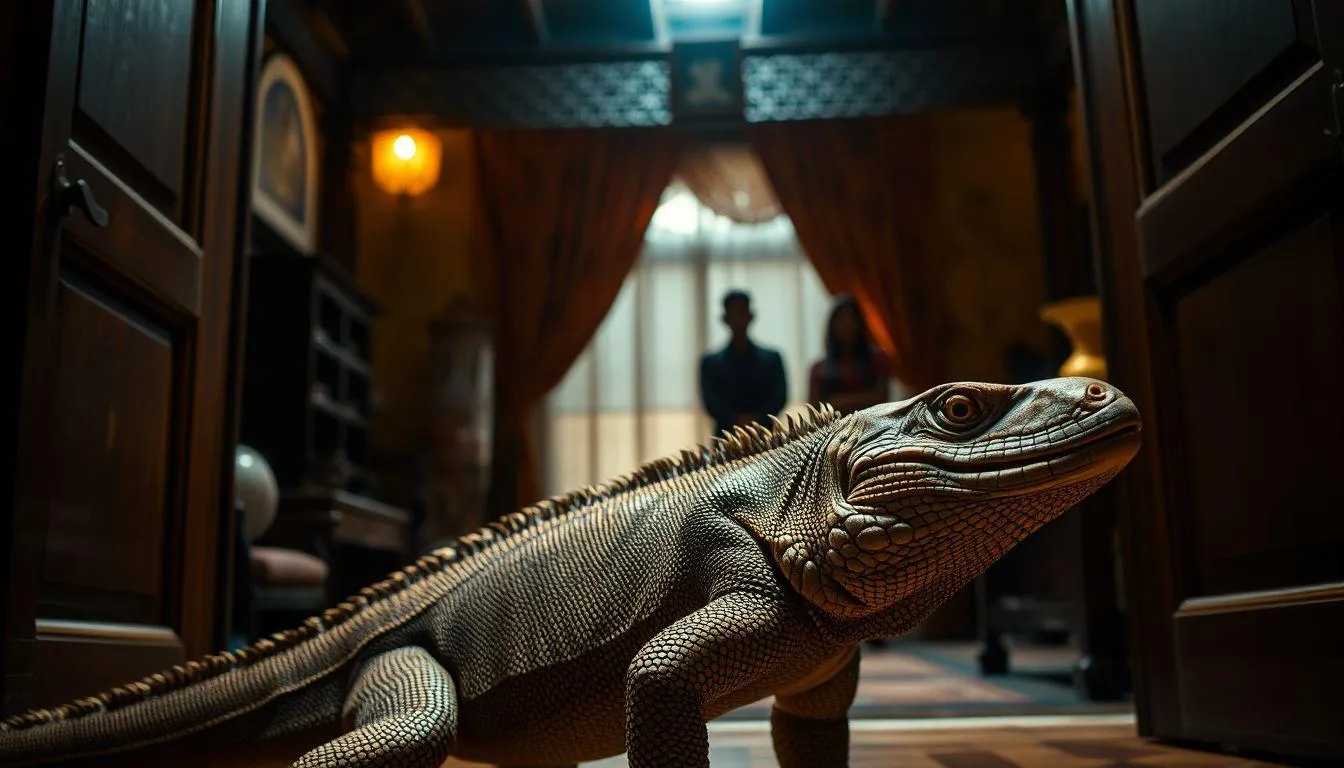 Tafsir Mimpi Biawak Berdasarkan Konteks dan Kondisi (c) Ilustrasi AI