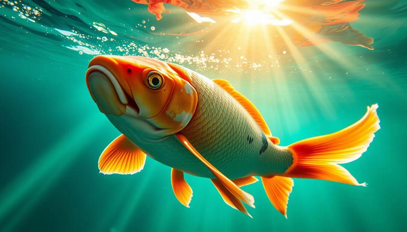 Potret ikan emas (c) Ilustrasi AI