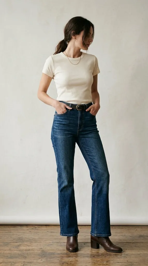 Bootcut jeans. (Gambar: AI Generated)
