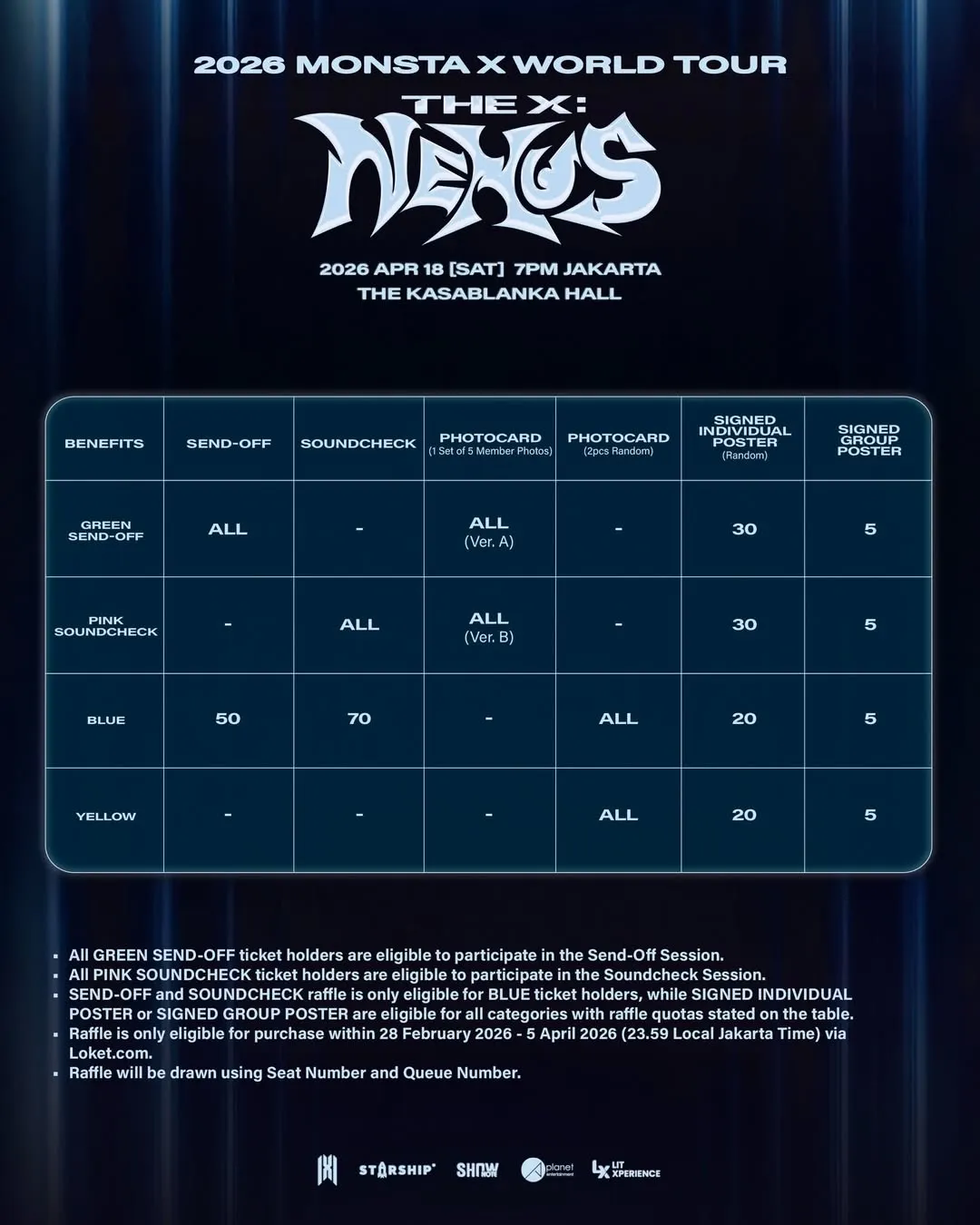 Fan Benefits Konser MONSTA X © instagram.com/litxperience.id