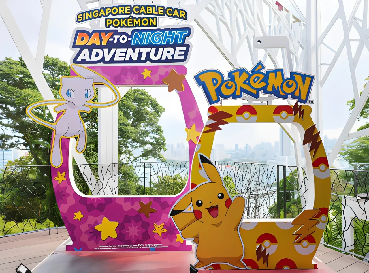 Spot foto instalasi Pokemon di Mount Faber. (Singapore Cable Car - Mount Faber Leisure)