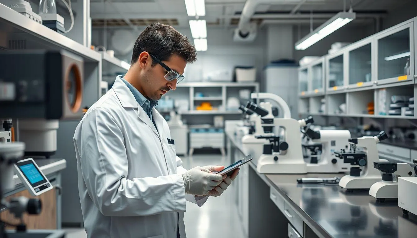 Perawatan dan Kalibrasi Alat Laboratorium (c) Ilustrasi AI