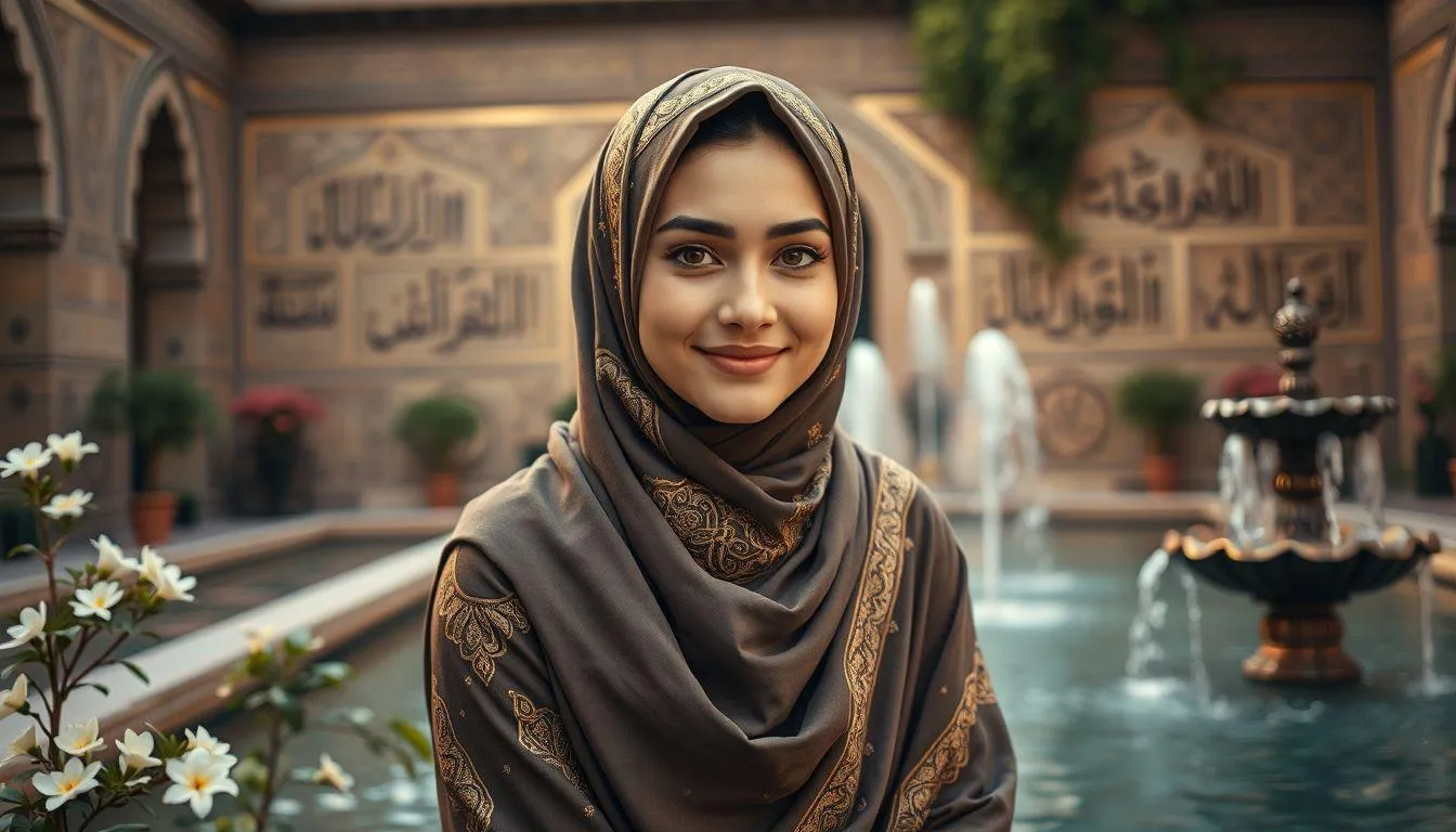 Kategori Nama Arab Perempuan Berdasarkan Makna (c) Ilustrasi AI