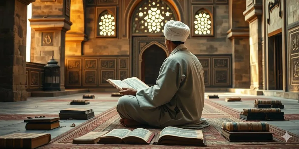 Perjalanan Menuntut Ilmu dan Pembentukan Karakter (c) Ilustrasi AI