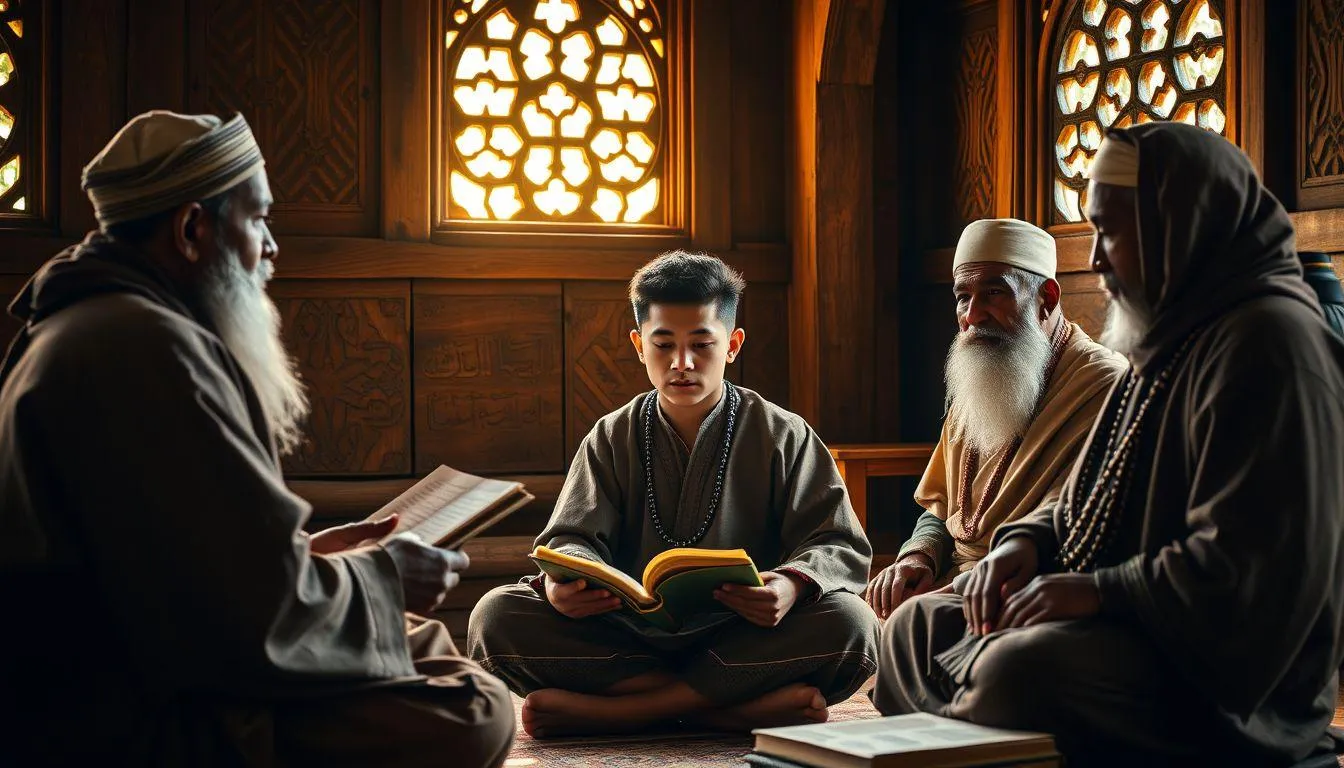 Perjalanan Menuntut Ilmu (c) Ilustrasi AI