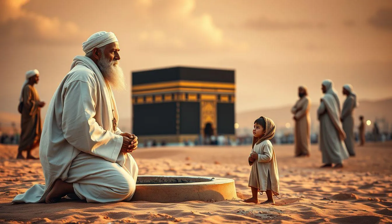 Kisah Nazar Abdul Muthalib dan Penyelamatan Abdullah (c) Ilustrasi AI