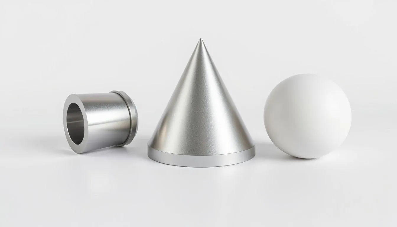 Tabung, Kerucut, dan Bola: Bangun Ruang Sisi Lengkung (c) Ilustrasi AI