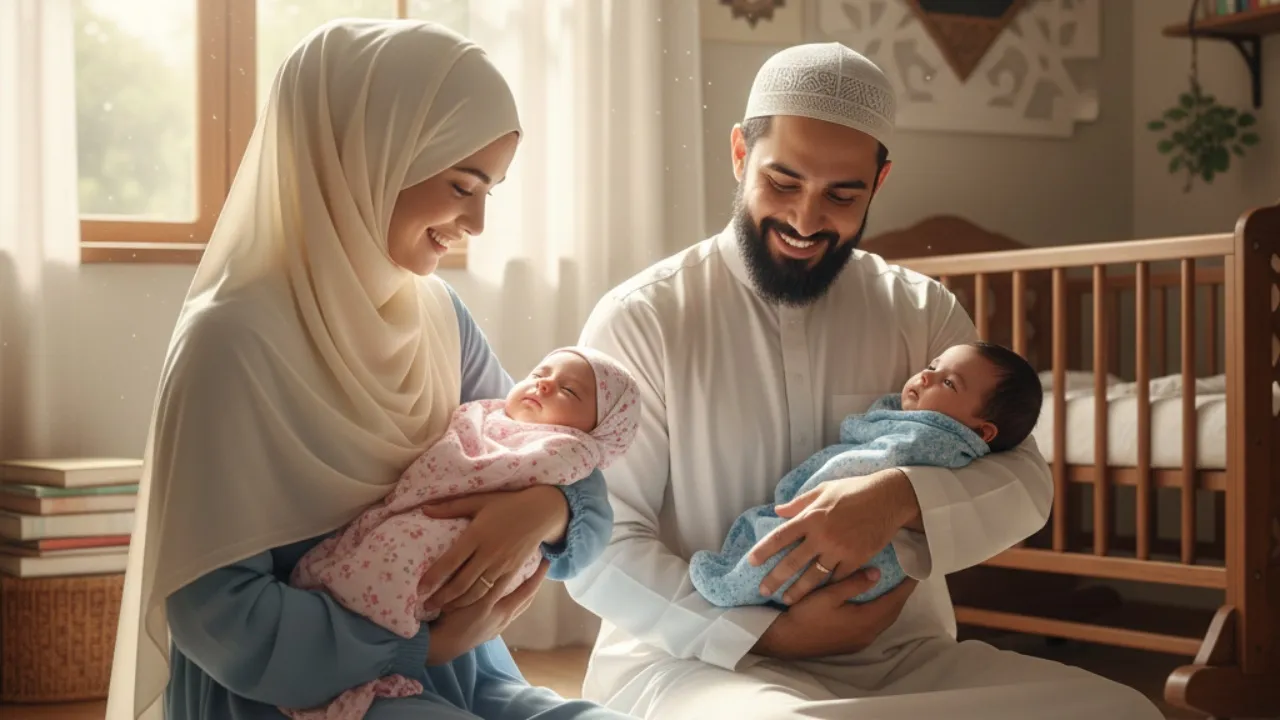 Nama Bayi Kembar Islami dengan Makna Mendalam (c) Ilustrasi AI