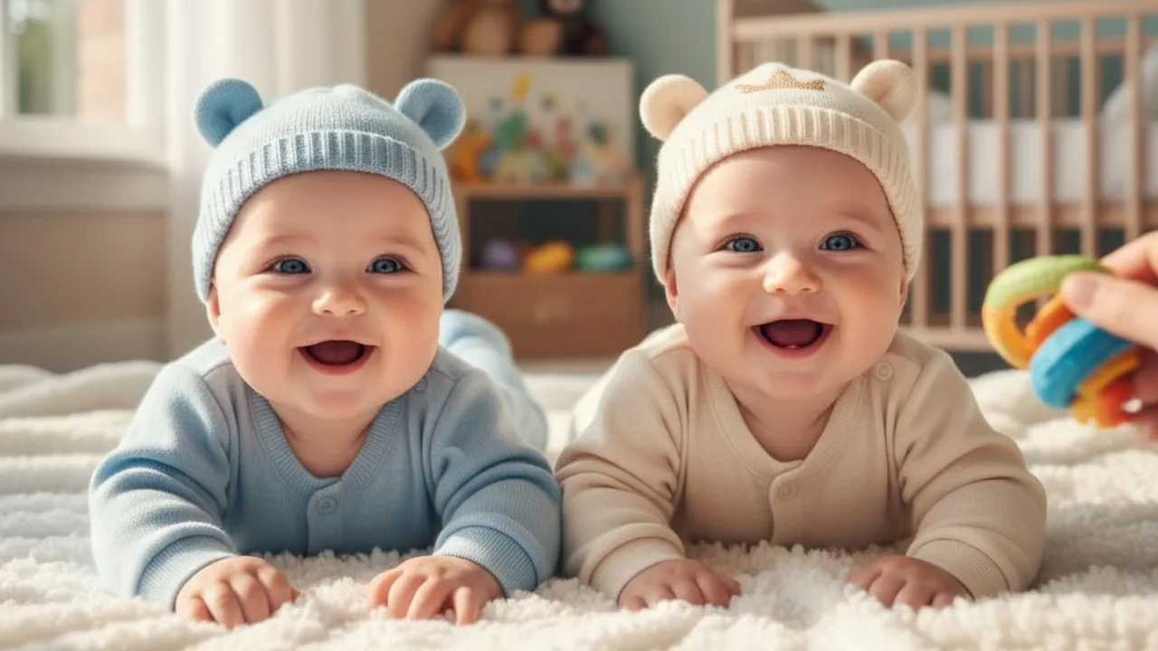 Pengertian dan Makna Nama Bayi Kembar Laki-Laki 3 Kata (c) Ilustrasi AI