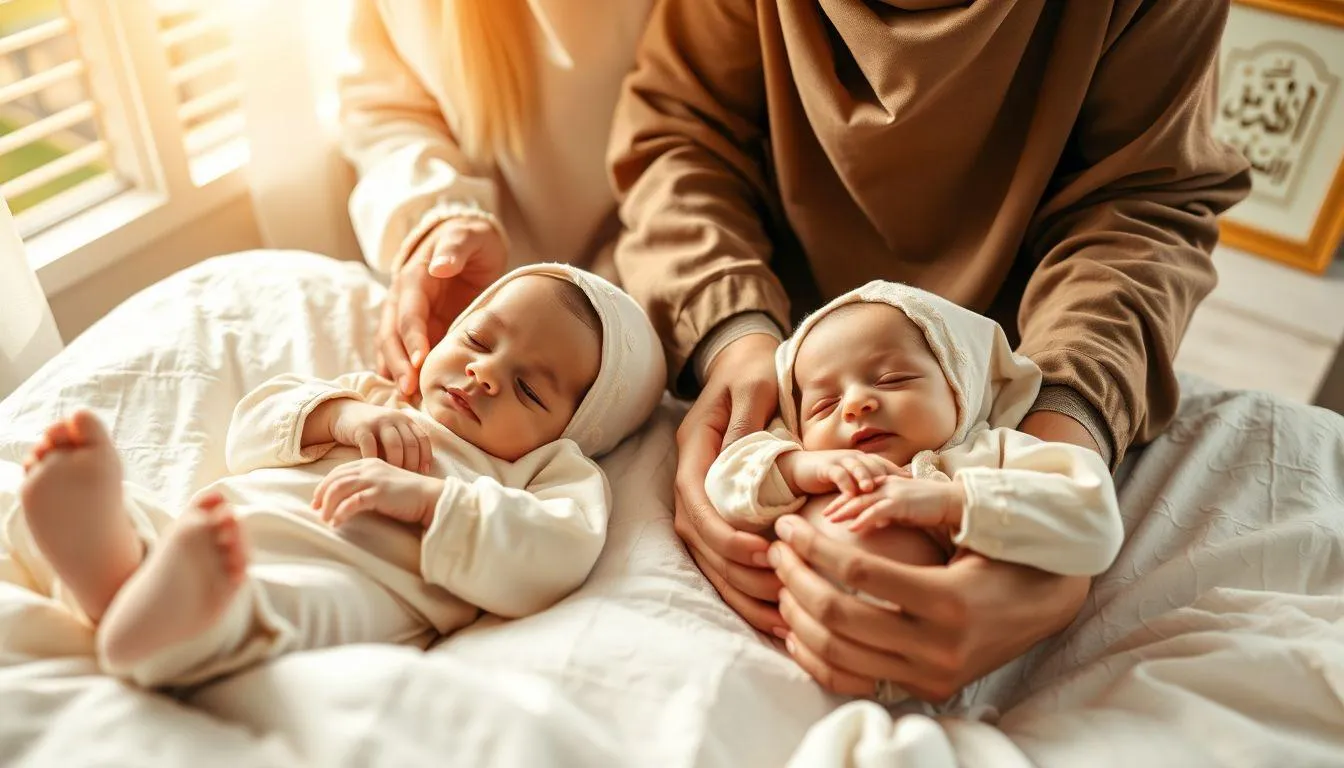 Inspirasi Nama Bayi Kembar Bernuansa Islami Modern (c) Ilustrasi AI