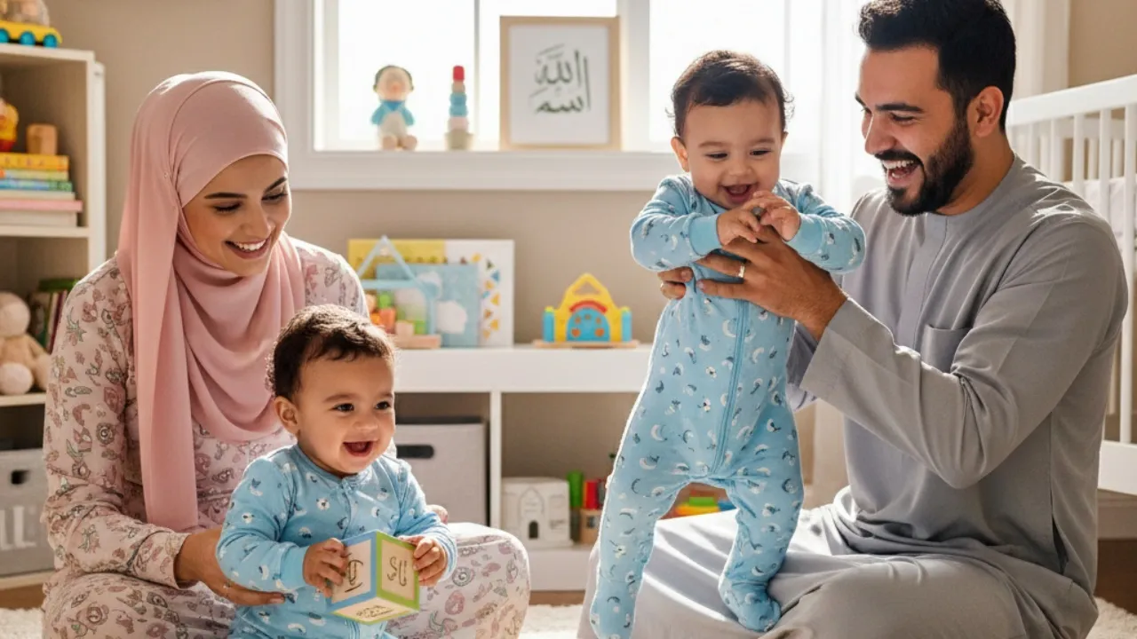 Inspirasi Nama Bayi Kembar Laki-Laki Islami 3 Kata Huruf S-Z (c) Ilustrasi AI