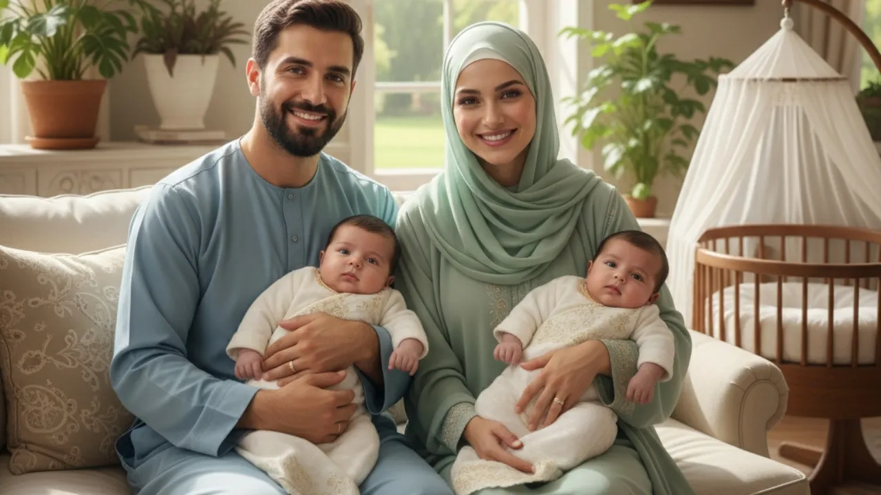 Kumpulan Nama Bayi Kembar Laki-Laki Islami dari A-Z (c) Ilustrasi AI