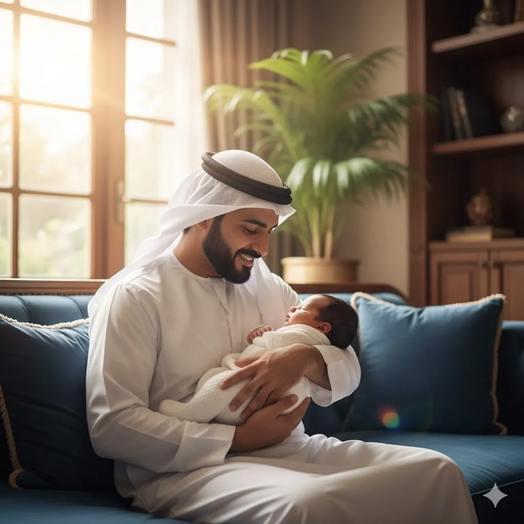 Pengertian dan Makna Nama Bayi Laki-Laki Islam Simple (c) Ilustrasi AI