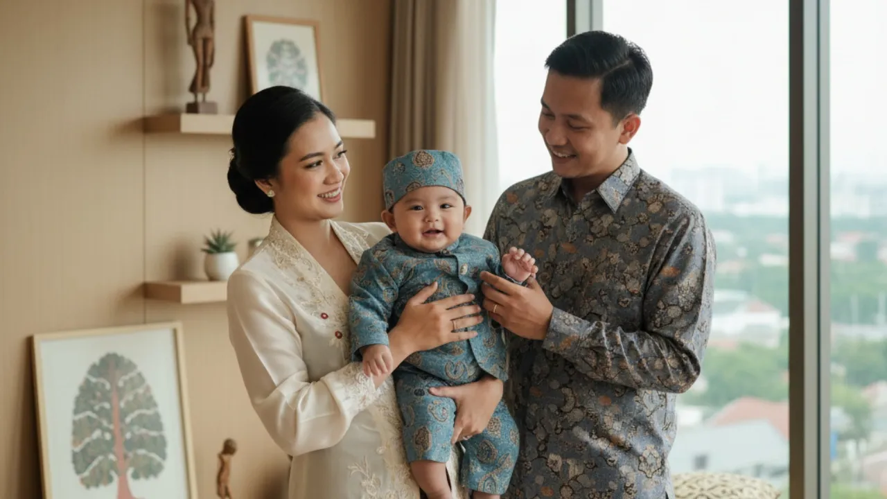 Inspirasi Nama Bayi Laki-Laki Jawa Modern 3 Kata Terpopuler (c) Ilustrasi AI