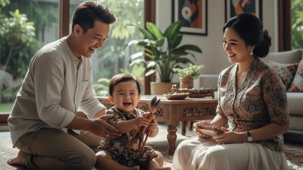 Pengaruh Nama Terhadap Perkembangan Anak (c) Ilustrasi AI