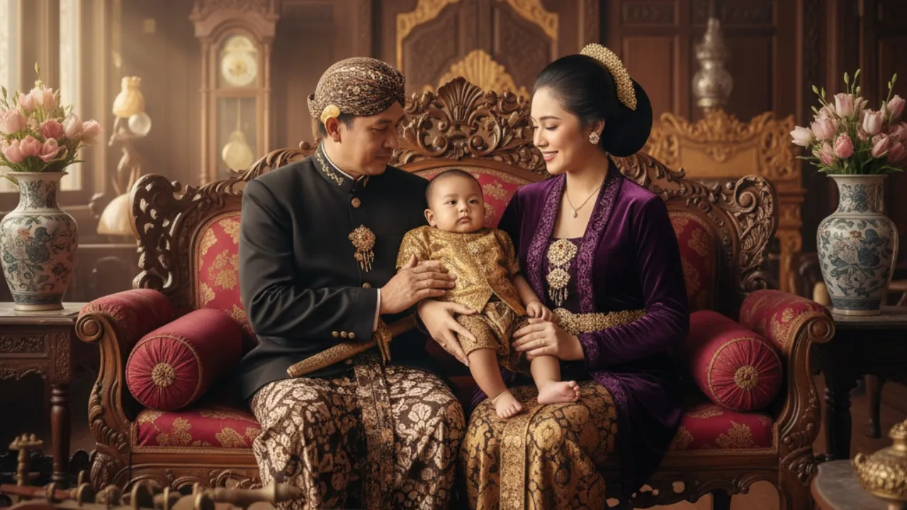 Tips Memilih Nama Bayi Laki-Laki Jawa Ningrat (c) Ilustrasi AI