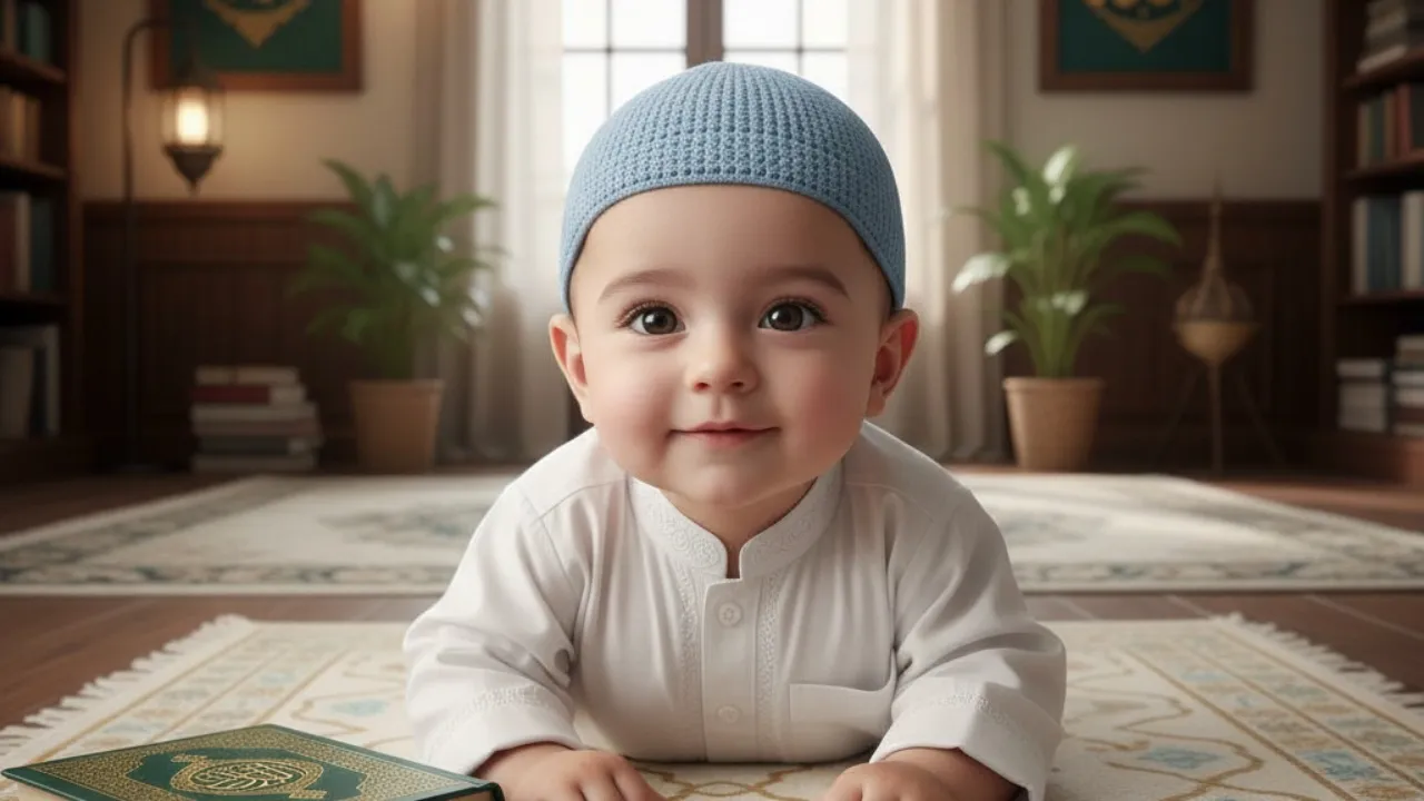 Pengertian dan Makna Nama Bayi Laki-Laki Modern Islami 2 Kata (c) Ilustrasi AI